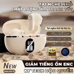 Tai nghe KY5 PRO Nhét Tai Ánh Sáng Mới Nhất [Quà tặng miễn phí] 1 Nhãn dán hoạt hình+1 Bao tay chơi game,Âm thanh nổi mức HiFi, Màn hình kỹ thuật số thông minh, Micrô tích hợp, Chống nước iPX5, Điều khiển cảm ứng,Giảm tiếng ồn ENC 3