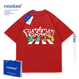 Áo thun bé trai tay ngắn in hình Pikachu dễ thương Cotton 3