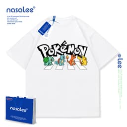 Áo thun bé trai tay ngắn in hình Pikachu dễ thương Cotton 1