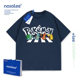 Áo thun bé trai tay ngắn in hình Pikachu dễ thương Cotton 4