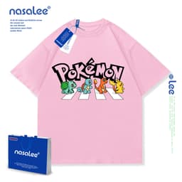 Áo thun bé trai tay ngắn in hình Pikachu dễ thương Cotton 5