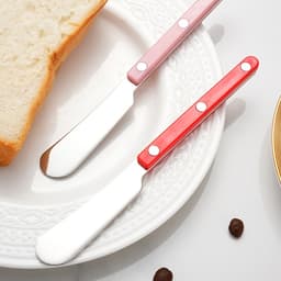 Đinh Tán Kẹp Tay Cầm Bơ Dao Thép Không Gỉ 304 Bơ Dao Bánh Mì Chocolate Mứt Smear Phương Tây Món Tráng Miệng Dao 7