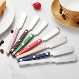 Đinh Tán Kẹp Tay Cầm Bơ Dao Thép Không Gỉ 304 Bơ Dao Bánh Mì Chocolate Mứt Smear Phương Tây Món Tráng Miệng Dao 2