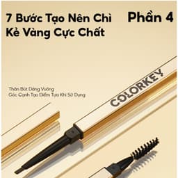 COLORKEY Bút Chì Kẻ Lông Mày Thiết Kế Hai Đầu Chống Mồ Hôi Tiện Lợi 4