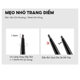 COLORKEY Bút Chì Kẻ Lông Mày Thiết Kế Hai Đầu Chống Mồ Hôi Tiện Lợi 6