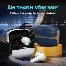 X6 Mới Nhất ENC Tai Nghe [2 Quà tặng] 1 Nhãn dán hoạt hình+1 Bao tay chơi game, Thiết kế viên nang không gian, Âm thanh nổi cấp độ HiFi, Mic tích hợp chống nước IPX5, Giảm tiếng ồn 3