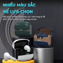 X6 Mới Nhất ENC Tai Nghe [2 Quà tặng] 1 Nhãn dán hoạt hình+1 Bao tay chơi game, Thiết kế viên nang không gian, Âm thanh nổi cấp độ HiFi, Mic tích hợp chống nước IPX5, Giảm tiếng ồn 2