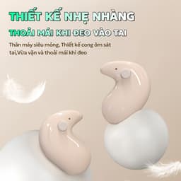 KY X66 Mới Nhất Tai Nhe Ngủ [2 Quà tặng] 1 Nhãn dán hoạt hình+1 Bao tay chơi game, Âm thanh nổi mức HiFi, Thiết kế chói sáng trong suốt, Chống nước IPX5, Giảm tiếng ồn ANC, Màn Hình Kỹ Thuật Số Thông Minh 8