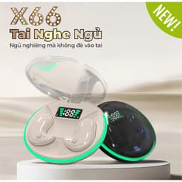 KY X66 Mới Nhất Tai Nhe Ngủ [2 Quà tặng] 1 Nhãn dán hoạt hình+1 Bao tay chơi game, Âm thanh nổi mức HiFi, Thiết kế chói sáng trong suốt, Chống nước IPX5, Giảm tiếng ồn ANC, Màn Hình Kỹ Thuật Số Thông Minh 1
