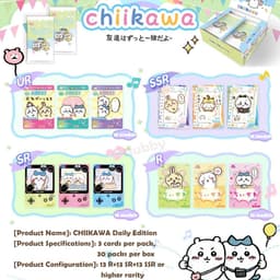 (LT-chiikawa) 1 Pack Lẻ Thẻ Dày Chiikawa (Usagi, Chiikawa, Hachiware) - Blind Pack Card Anime Thử Nhân Phẩm Cực Hot 7