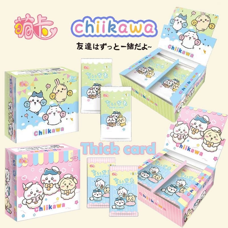 (LT-chiikawa) 1 Pack Lẻ Thẻ Dày Chiikawa (Usagi, Chiikawa, Hachiware) - Blind Pack Card Anime Thử Nhân Phẩm Cực Hot