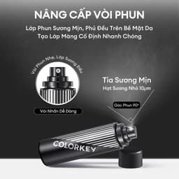 [MINI 30ML] Xịt Khóa Đen COLORKEY Tia Sương Mềm Mại Giúp Khóa Chặt Lớp Trang Điểm Phù Hợp Mọi Loại Da 5