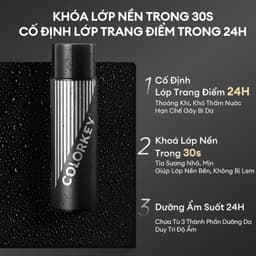 [MINI 30ML] Xịt Khóa Đen COLORKEY Tia Sương Mềm Mại Giúp Khóa Chặt Lớp Trang Điểm Phù Hợp Mọi Loại Da 4