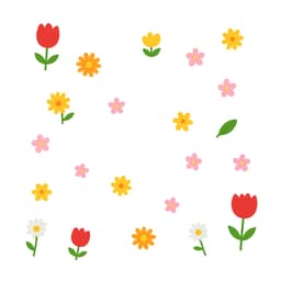 Miếng Dán Cửa Kính Dễ Thương Họa Tiết Hoa Nhỏ Đề Can Cửa Sổ Trang Trí Cửa Sổ Nhà 4