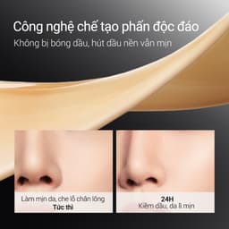 Kem nền Carslan Black Magnet Kháng nước mồ hôi , mịn lì, Bám nền Bền màu suốt 24H 30g 3