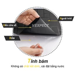 Miếng Dán Kính Chống Nắng, Chặn ánh sáng 100%, Miếng Dán Kính Để Bảo Mật Cửa Sổ, Không Keo Dán Cửa Sổ Kính 3
