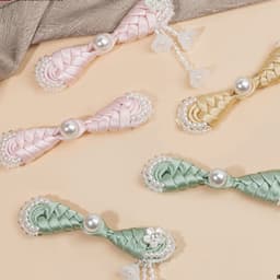 Nút Cài Tỳ Bà Ngọc Thả Mai Cổ Phong - Khuy Cài Nút Tàu Hanfu Sườn Xám Áo Dài 2