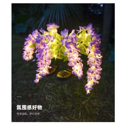 Đèn Led năng lượng mặt trời Wisteria Lantern Đèn sàn chống nước ngoài trời Đèn bãi cỏ năng lượng mặt trời Sân vườn trang trí Mô phỏng Hoa 6