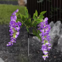 Đèn Led năng lượng mặt trời Wisteria Lantern Đèn sàn chống nước ngoài trời Đèn bãi cỏ năng lượng mặt trời Sân vườn trang trí Mô phỏng Hoa 4