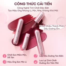Son Bùn Lì Mịn Dễ Tán COLORKEY, Không Khô Môi, Che Phũ Rảnh Môi 2g 3