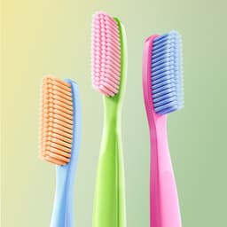 Bàn chải đánh răng dài đầu có lông mềm và tay cầm thoải mái 2
