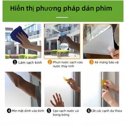 45cm*2m Miếng Phim Dán Cửa Kính Cửa Sổ Chống，60cm*2m Dán Mờ Kính，Giấy Dán Cửa Kính 5