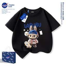 Áo thun ngắn tay trẻ em Nasa Thoải mái mềm mại Cotton phong cách bé trai hàng đầu trẻ em 2
