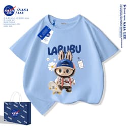 Áo thun ngắn tay trẻ em Nasa Thoải mái mềm mại Cotton phong cách bé trai hàng đầu trẻ em 5