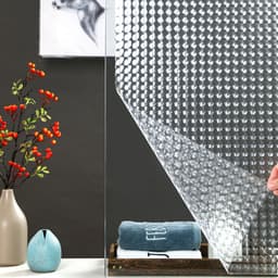 Miếng Dán Cửa Kính Bảo Vệ Sự Riêng Tư Họa Tiết Sọc Có Thể Tháo Rời, Giấy Dán Kính Không Cần Keo 9
