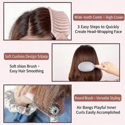 Lược Chải Tóc Massage LHWA Bàn Chải Tóc Đầu Massage Đệm Khí Massage Da Đầu, Gỡ Rối Tóc, Tạo Kiểu Dễ Dàng 3