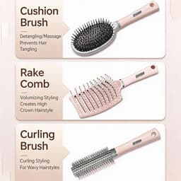Lược Chải Tóc Massage LHWA Bàn Chải Tóc Đầu Massage Đệm Khí Massage Da Đầu, Gỡ Rối Tóc, Tạo Kiểu Dễ Dàng 2