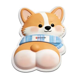 Thảm da PU để bàn 22x18cm, mặt sau chống trượt, viền may chắc chắn, phù hợp cho văn phòng tại nhà và thiết lập chơi game 4