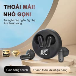 X19 Tai Nghe Chuôi Ngắn Mới Nhất [4 Quà tặng] 5 màu, Công nghệ mạ điện cao cấp, Âm thanh nổi mức HiFi, Màn hình LED hiển thị pin,Chống nước iPX5, Giảm tiếng ồn ENC 4