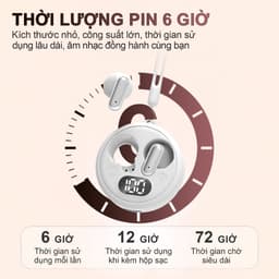 X19 Tai Nghe Chuôi Ngắn Mới Nhất [4 Quà tặng] 5 màu, Công nghệ mạ điện cao cấp, Âm thanh nổi mức HiFi, Màn hình LED hiển thị pin,Chống nước iPX5, Giảm tiếng ồn ENC 5