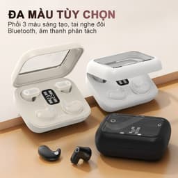 Y28 (2 cặp tai nghe) Mới Nhất Tai Nghe Đôi, 1 Cặp tai nghe chuôi ngắn và 1 Cặp ngủ, nhạc liên tục hơn 30 giờ, Âm thanh nổi cấp độ HiFi, Chống nước IPX5, Kích thước siêu nhỏ gọn, Phù hợp cho cả khi ngủ và thể thao, Với iPhone và Android 5