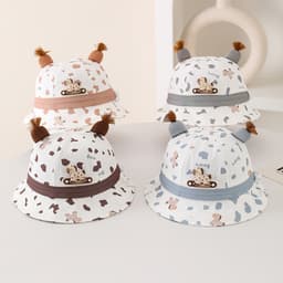 Mũ giải trí trẻ em cho bé trai và bé gái Mũ xô có họa tiết ngựa hoạt hình 3D Thích hợp cho bé 6-24 tháng tuổi 3