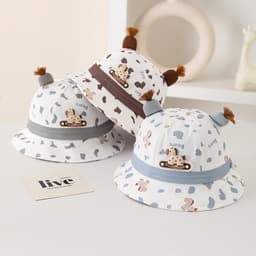 Mũ giải trí trẻ em cho bé trai và bé gái Mũ xô có họa tiết ngựa hoạt hình 3D Thích hợp cho bé 6-24 tháng tuổi 6