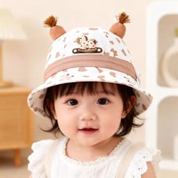 Mũ giải trí trẻ em cho bé trai và bé gái Mũ xô có họa tiết ngựa hoạt hình 3D Thích hợp cho bé 6-24 tháng tuổi 1