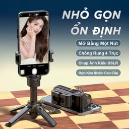 M1 MINI 3 Trong 1 Gậy Chụp Ảnh – Gậy selfie kiêm chân tripod, Tay cầm tiện dụng, Điều khiển Bluetooth không dây, Cho iPhone và Android 5