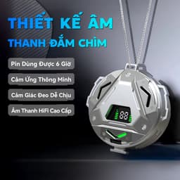 BUDS 6 PRO Chơi Game Tai Nghe, Thiết kế phong cách mecha, Hiệu ứng ánh sáng siêu ấn tượng, Âm thanh nổi cấp độ HiFi, Mic tích hợp chống nước IPX5, Giảm tiếng ồn ENC, Điều khiển cảm ứng 4