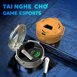 BUDS 6 PRO Chơi Game Tai Nghe, Thiết kế phong cách mecha, Hiệu ứng ánh sáng siêu ấn tượng, Âm thanh nổi cấp độ HiFi, Mic tích hợp chống nước IPX5, Giảm tiếng ồn ENC, Điều khiển cảm ứng 3
