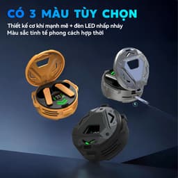BUDS 6 PRO Chơi Game Tai Nghe, Thiết kế phong cách mecha, Hiệu ứng ánh sáng siêu ấn tượng, Âm thanh nổi cấp độ HiFi, Mic tích hợp chống nước IPX5, Giảm tiếng ồn ENC, Điều khiển cảm ứng 7