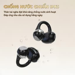 KY99 Mới Nhất Tai Nghe Kẹp Tai, Thiết kế cầu chữ C, Công nghệ nghe hở tai, Tự động nhận dạng trái-phải, Âm thanh nổi cấp HiFi, Điều khiển cảm ứng, Chống nước IPX5, Bluetooth 5.4, Hình dạng đá cuội,Freeclip, Không có cảm giác khi đeo 9