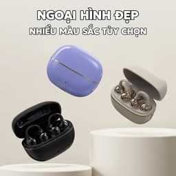 KY TECH KY66 Tai Nghe Kẹp Tai, Thiết kế cầu chữ C, Công nghệ nghe hở tai, Tự động nhận dạng trái-phải, Âm thanh nổi cấp HiFi,Điều khiển cảm ứng, Chống nước IPX5, Bluetooth 5.49, Freeclip, Không có cảm giác khi đeo 9