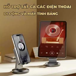 K8 Loa Cảm Ứng Không Dây (3 trong 1) Chân Đế Đa Chức Năng + Âm thanh cảm ứng/ Bluetooth Loa + Gương Trang Điểm, Kết Nối Cảm Ứng, Không Cần Kết Nối Bluetooth 8