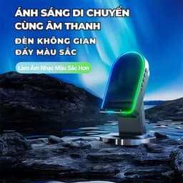 K8 Loa Cảm Ứng Không Dây (3 trong 1) Chân Đế Đa Chức Năng + Âm thanh cảm ứng/ Bluetooth Loa + Gương Trang Điểm, Kết Nối Cảm Ứng, Không Cần Kết Nối Bluetooth 9