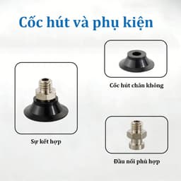 Cốc hút chân không lưới phẳng ZP2-MT cho giấy & phim, Silicone 10-30mm / NBR / ESD 4