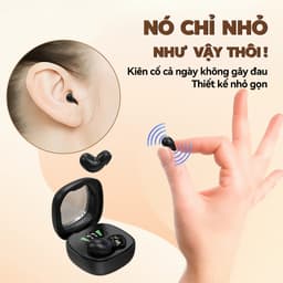 Y19 Tai nghe ngủ nhỏ nhất [3 Quà tặng] 1 Nhãn dán hoạt hình+1 Bao tay chơi game+1 Dây buộc, Âm thanh stereo chuẩn HiFi, Siêu nhẹ và siêu mỏng, Thiết kế ẩn khi đeo, Chống nước iPX5, Giảm ồn ENC, Màn hình hiển thị số 4