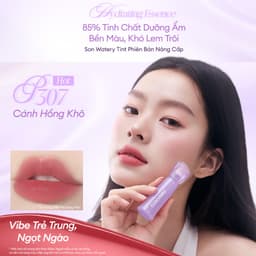 [PHIÊN BẢN GIỚI HẠN] Son Tint Lì COLORKEY Watery Tint Tím May Mắn, Lì Mịn Nhẹ Môi, Dưỡng Ẩm, Bền Màu Lâu Trôi 2.5g 3