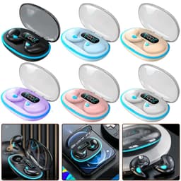 Tai nghe ngủ KY X55 (Tặng kèm 2 phần quà: 1 bộ sticker hoạt hình + 1 cặp bao ngón tay chơi game) — Âm thanh Stereo chuẩn Hi-Fi, Chống nước IPX5, Khử tiếng ồn, Điều khiển cảm ứng 2